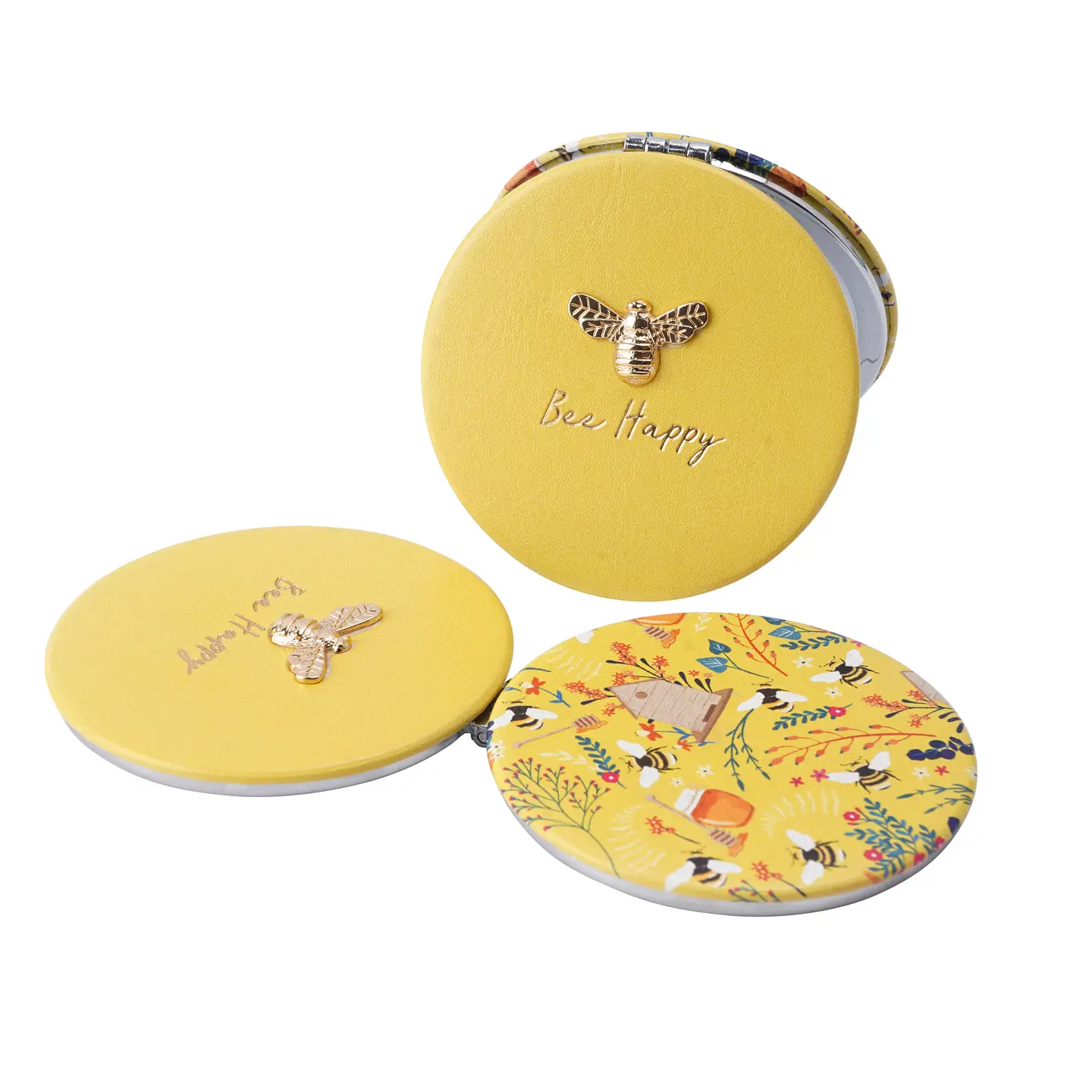 Miroir compact « Bee Happy »