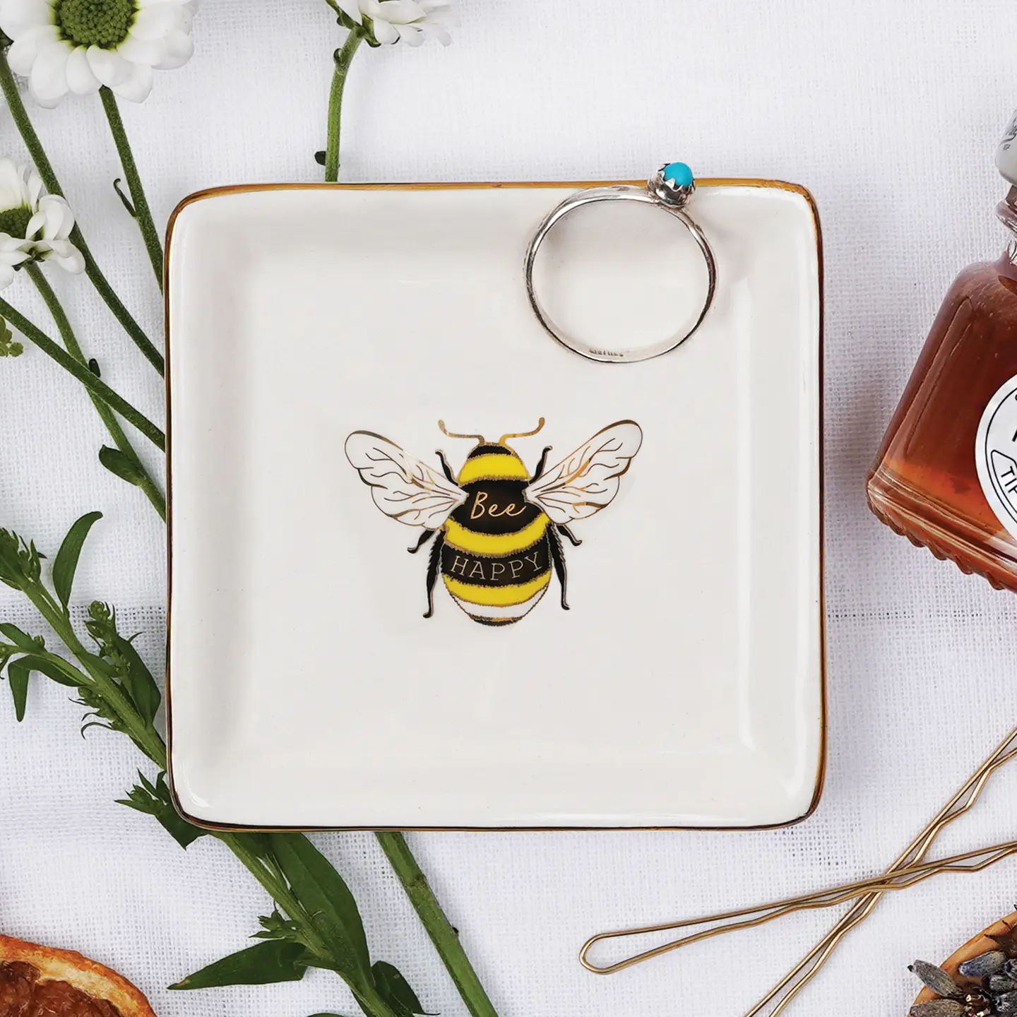 Vide poche « Bee Happy » abeille